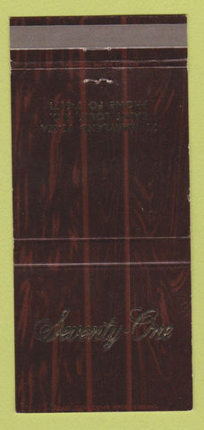 Matchbook Cover - Seventy One St Louis MO Restaurant WEAR 30 Strike
