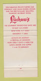 Matchbook Cover - Luchow's Restaurant New York City 30 Strike