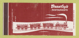 Matchbook Cover - Brawley's Restaurants Sacramento Modesto CA WEAR 30 Strike