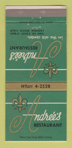 Matchbook Cover - Andree's Restaurant Laguna Beach CA 30 Strike