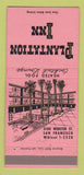 Matchbook Cover - Plantation Inn San Francisco CA 30 Strike
