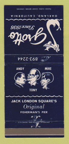 Matchbook Cover - Grotto Restaurant Oakland CA 30 Strike