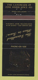 Matchbook Cover - French Tavern Restaurant Huntington WV 30 Strike