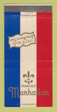 Matchbook Cover - Francois' Manhattan Long Beach CA 30 Strike