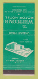 Matchbook Cover - Whitcomb Motor Hotel San Francisco CA 30 Strike