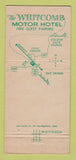 Matchbook Cover - Whitcomb Motor Hotel San Francisco CA 30 Strike