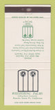 Matchbook Cover - Whispering Palms Golf Rancho Santa Fe CA 30 Strike