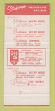 Matchbook Cover - Stickney's Restaurant Redwood City Palo Alto CA 30 Strike