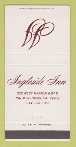 Matchbook Cover - Ingleside Inn Palm Springs CA 30 Strike