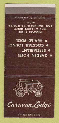Matchbook Cover - Caravan Lodge San Francisco CA 30 Strike