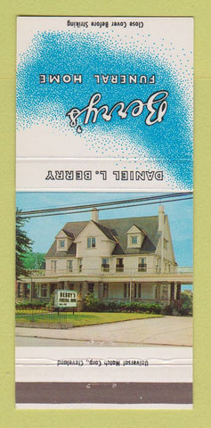 Matchbook Cover - Berry's Funeral Home Cleveland OH Ambulance 30 Strike