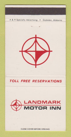 Matchbook Cover - Landmark Motor Inn Huntsville AL Montgomery 30 Strike