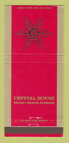 Matchbook Cover - Cyrstal House Miami Beach FL 30 Strike