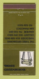 Matchbook Cover - Three Greenhorns San Francisco CA 30 Strike