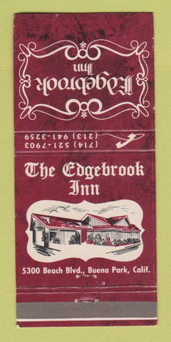 Matchbook Cover - Edgebrook Inn Buena Park CA 30 Strike