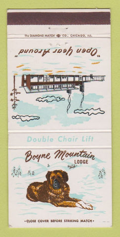 Matchbook Cover - Boyne Mountain Lodge  Boye Falls MI 30 Strike