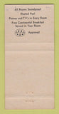 Matchbook Cover - Casablanca Motel Redwood City CA 30 Strike