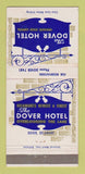 Matchbook Cover - Dover Hotel Dover DE 30 Strike