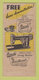 Matchbook Cover - Necchi Sewing Machine Walt Hunt's Hastings NE 30 Strike