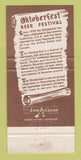 Matchbook Cover - Scheidel's Bavaria German Food Sacramento CA WEAR 30 Strike