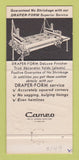 Matchbook Cover - Custom Drapery Cleaners Pittsburgh PA 30 Strike