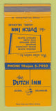 Matchbook Cover - Dutch Inn Laurel DE 30 Strike