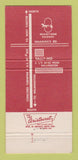 Matchbook Cover - Tally Ho Motor Lodge Wilmington DE 30 Strike