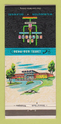Matchbook Cover - El Capitan Motor Hotel Wilmington DE 30 Strike