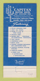 Matchbook Cover - El Capitan Motor Hotel Wilmington DE 30 Strike