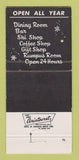 Matchbook Cover - Monarch Chalet Garfield Colorado 30 Strike