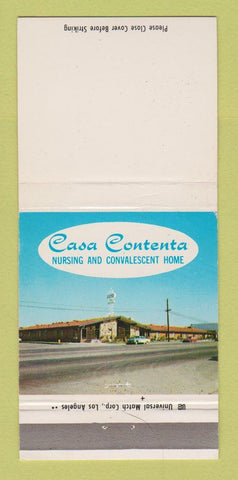Matchbook Cover - Casa Contenta Nursing Home Panorama City CA 30 Strike