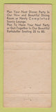 Matchbook Cover - Jim Brehmer's Club Sombrero Milwaukee WI area 30 Strike