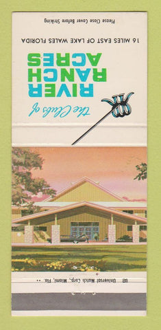 Matchbook Cover - River Ranch Acres Lake Wales FL area 30 Strike