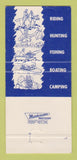 Matchbook Cover - River Ranch Acres Lake Wales FL area 30 Strike