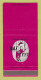 Matchbook Cover - Half Pint's Detroit MI Bobby Rodgers 30 Strike
