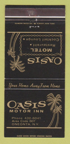 Matchbook Cover - Oasis Motor Inn Oneonta NY 30 Strike