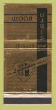 Matchbook Cover - Siban Room Lakershim Hotel Los Angeles CA WEAR 30 Strike