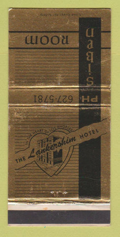 Matchbook Cover - Siban Room Lakershim Hotel Los Angeles CA WEAR 30 Strike