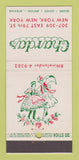 Matchbook Cover - Chardas Restaurant New York City girlie 30 Stick