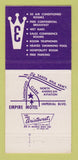 Matchbook Cover - Empire Motel Downey CA 30 Strike