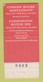 Matchbook Cover - Farmington Motor Inn CT WEAR 30 Strike