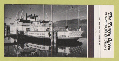 Matchbook Cover - The Fintry Queen Floating Restaurant Kelowna BC 30 Strike