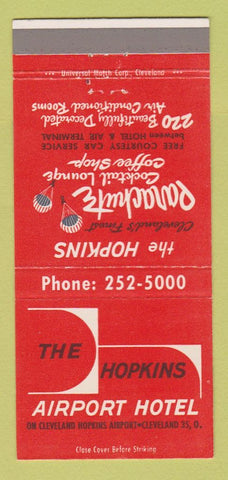 Matchbook Cover - Hopkins Airport Hotel Cleveland OH 30 Strike