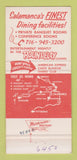 Matchbook Cover - Dudley Motor Hotel Salamanca NY 30 Strike