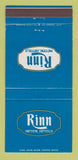 Matchbook Cover - Rinn Motor Hotels Salt Lake City Provo UT Omaha 30 Strike
