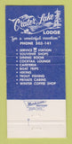 Matchbook Cover - Crater Lake National Park OR 30 Strike