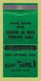 Matchbook Cover - First National Bank Refugio TX 30 Strike