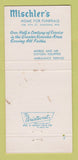 Matchbook Cover - Mischler's Funeral Home Kenosha WI 30 Strike