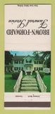 Matchbook Cover - Brown Foward Funeral Home Cleveland OH 30 Strike