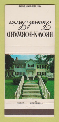 Matchbook Cover - Brown Foward Funeral Home Cleveland OH 30 Strike